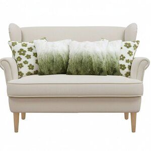 SOGA 5PC Ombre Faux Fur & Garden Bloom Delight Pillow Cover Set for Sofa Décor